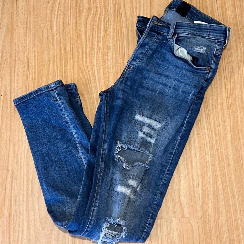 H&M skinny distressed jeans. Original manufacturer distress.